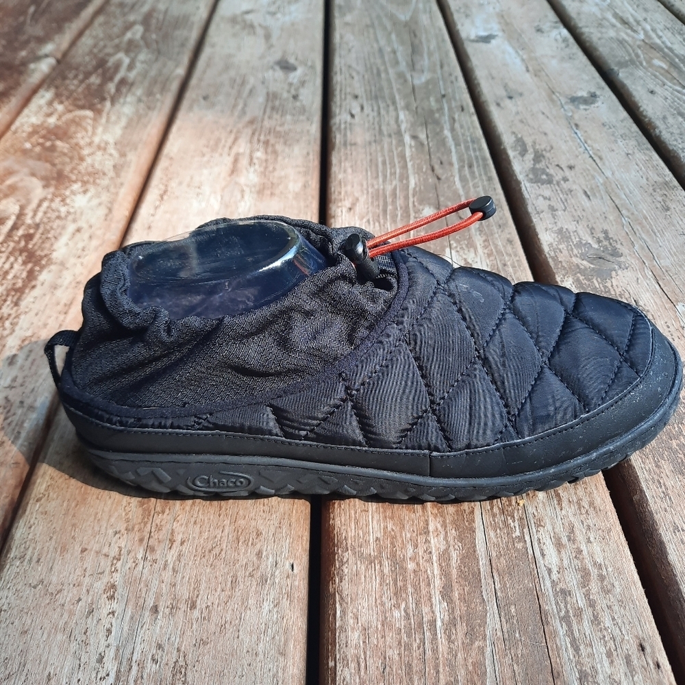 Chaco Ramble Puff Cinch Slippers Black Quilted Nylon JCH107479 Size 10.5 - Picture 2 of 16